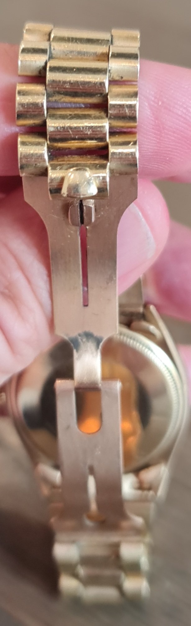 rolex president bracelet polijsten