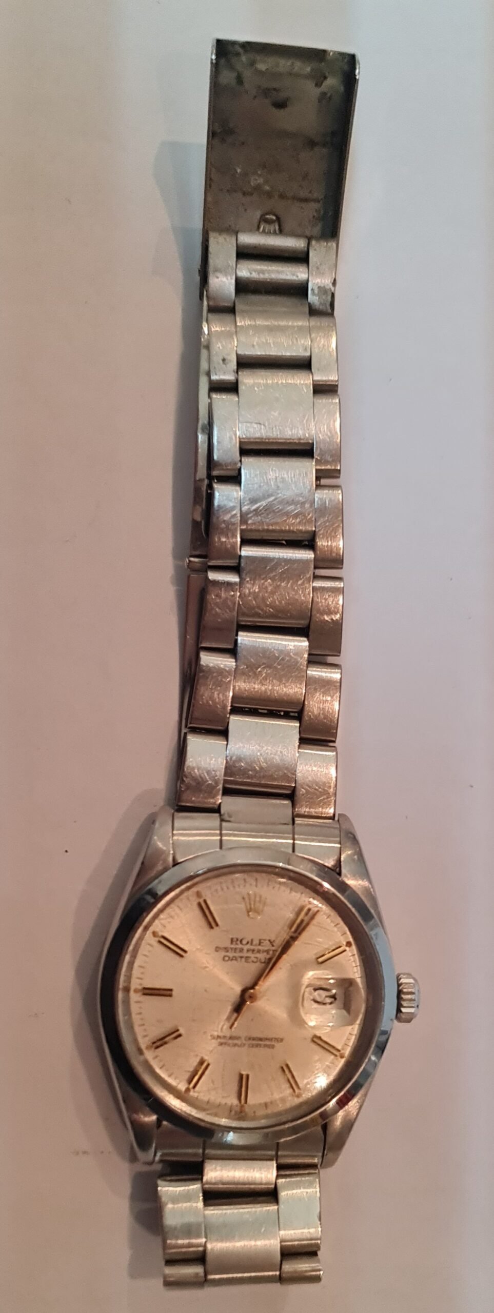 vintage rolex datejust laser polish