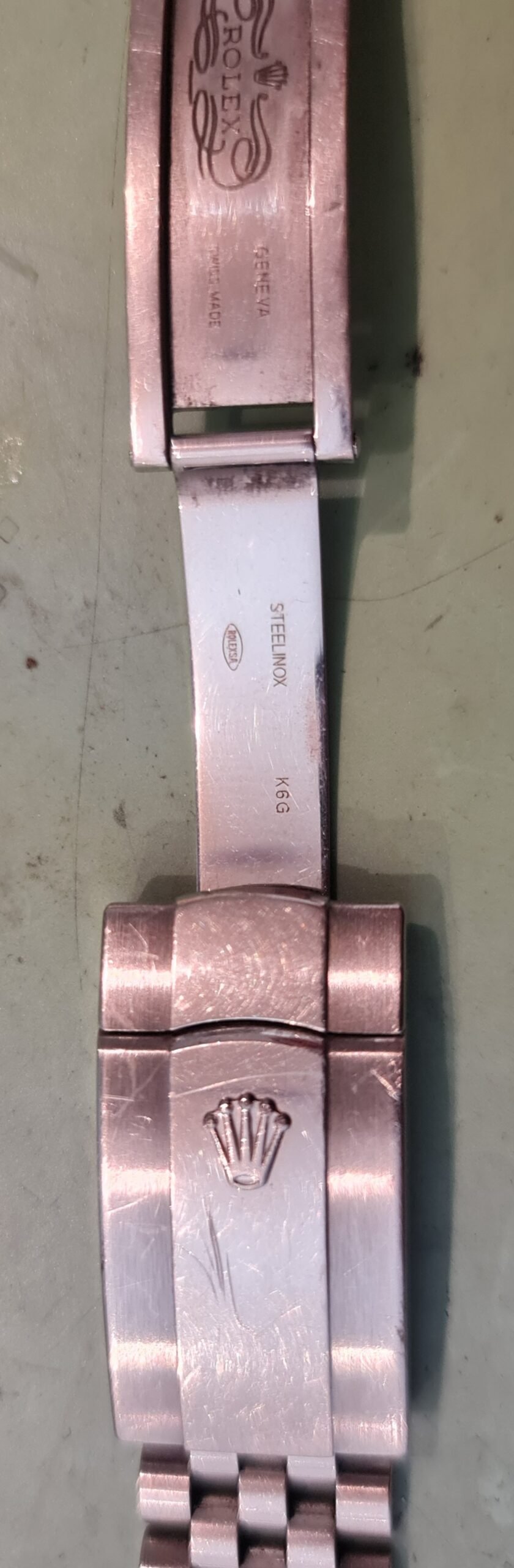 rolex laten bracelet polijsten