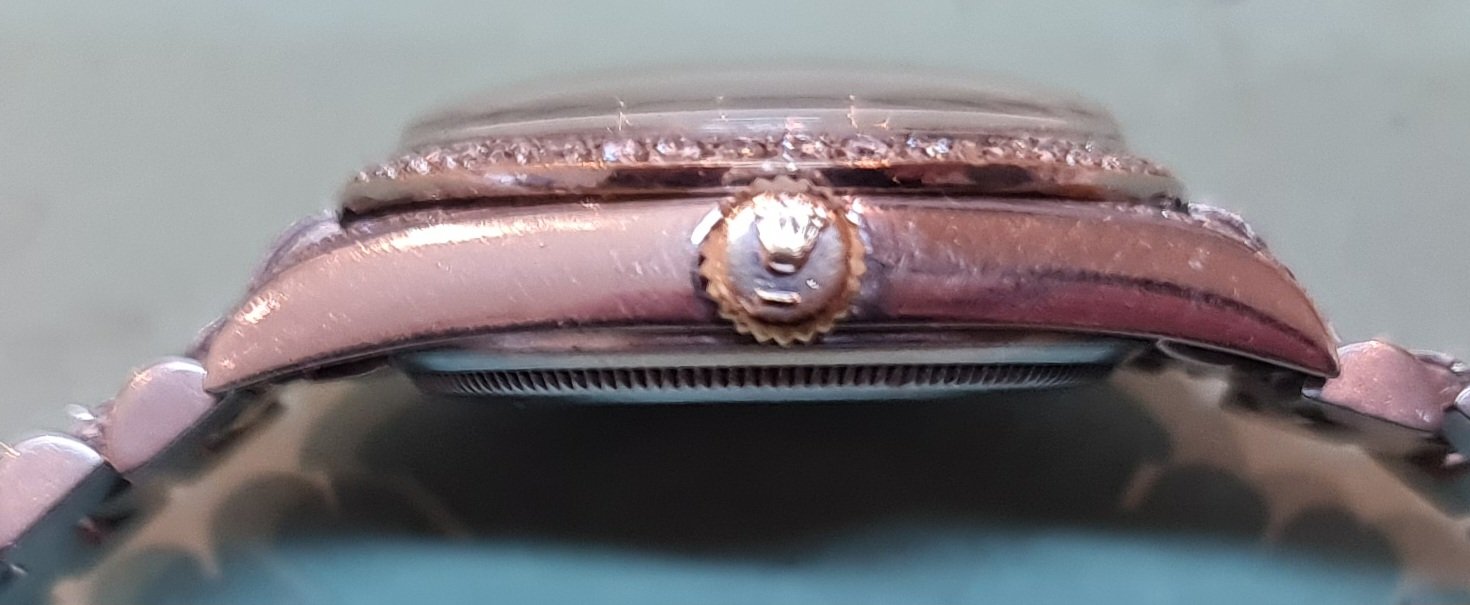 rolex wit goud polijsten