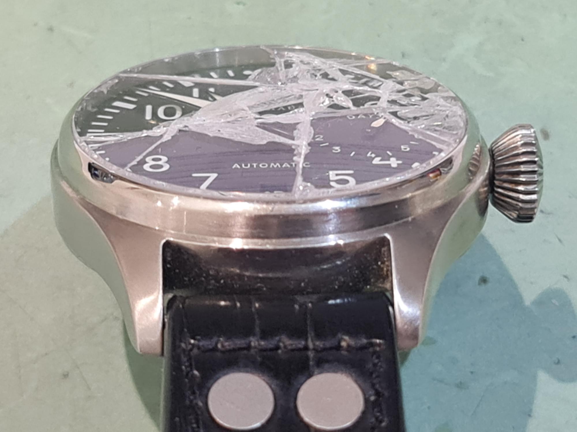 iwc glas kapot
