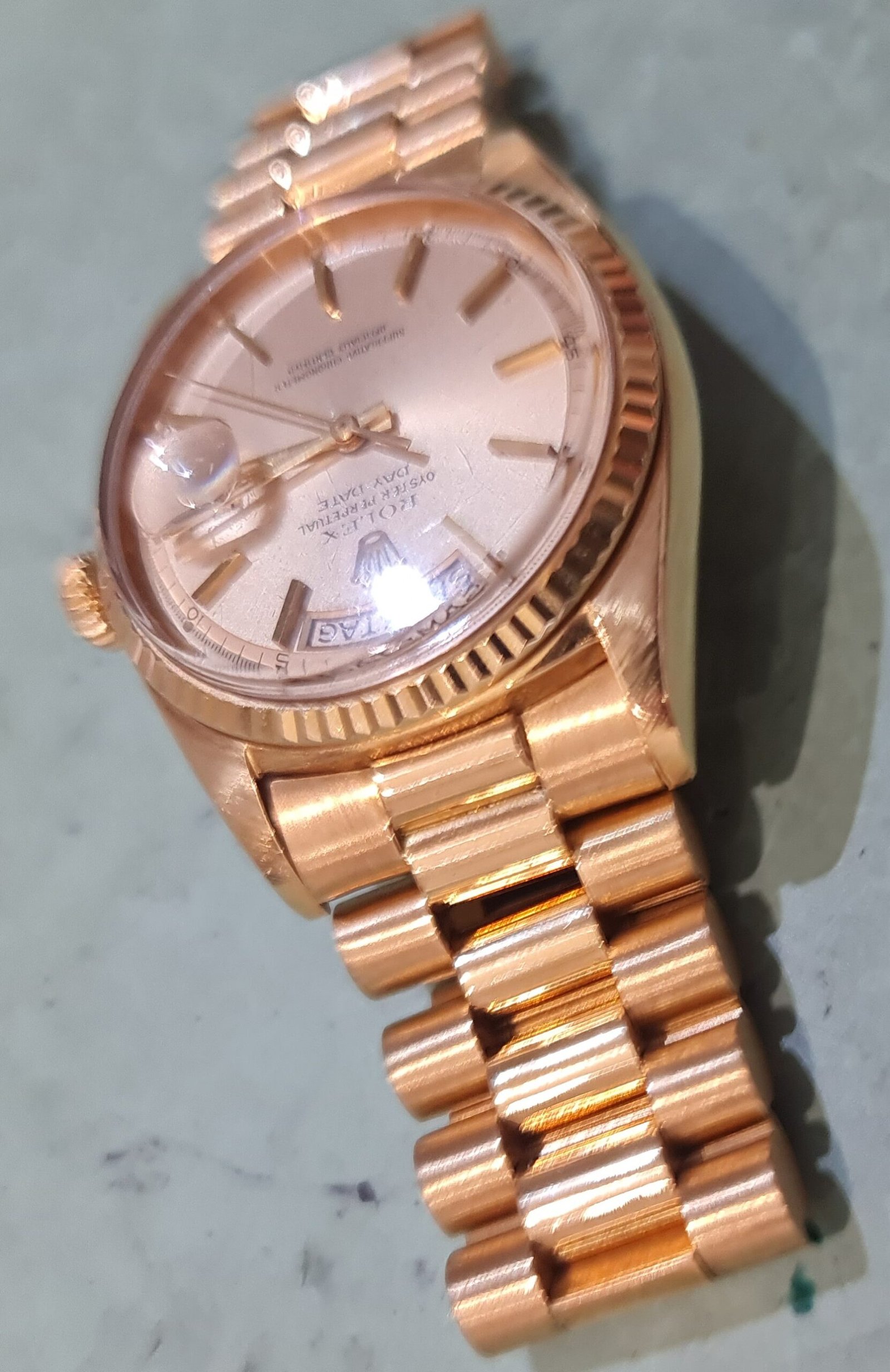 daydate rolex laser polijsten