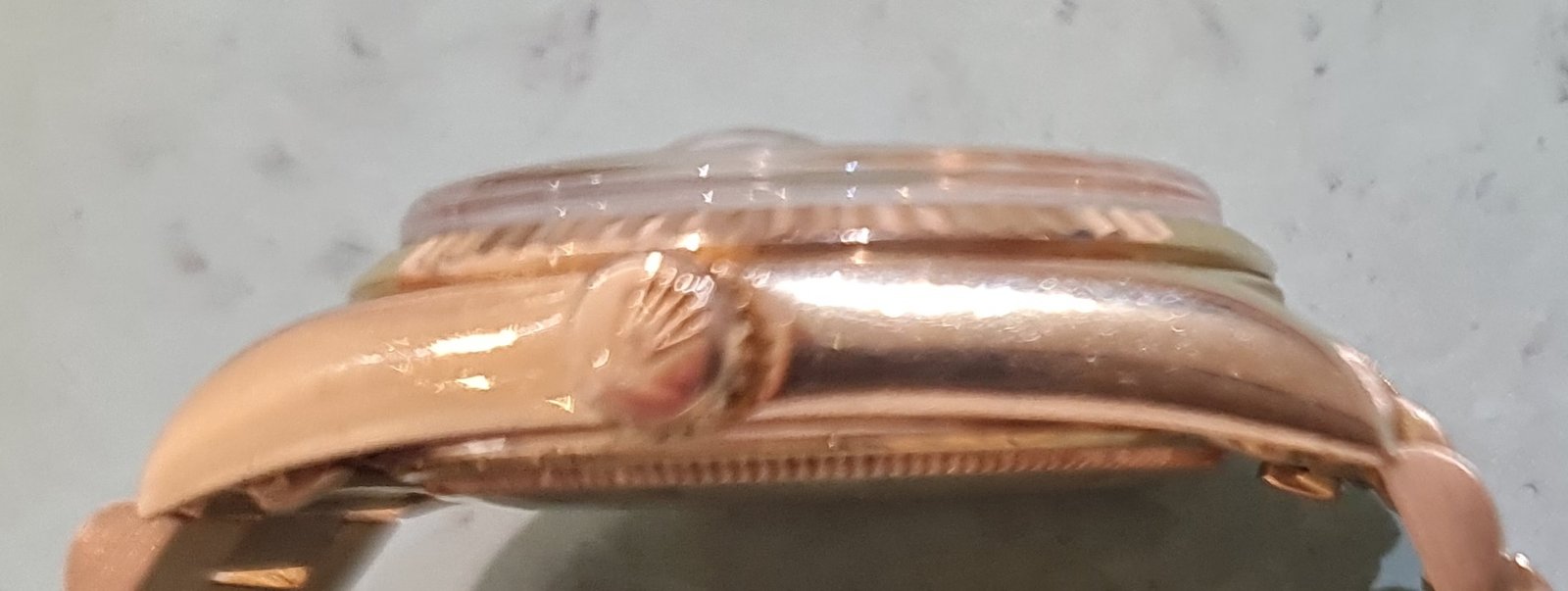 rolex day/date polijsten