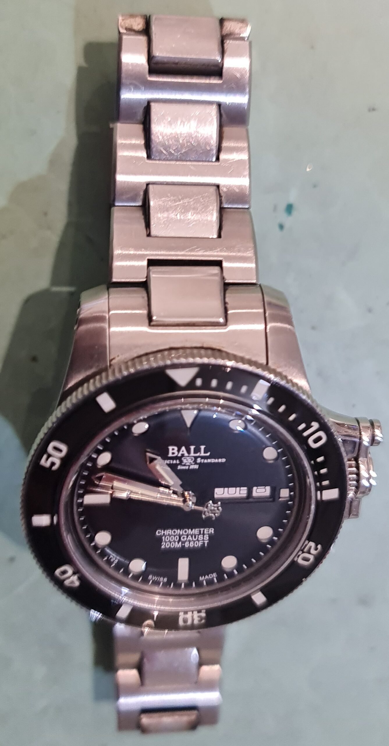 ball horloge polijsten