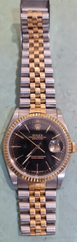 rolex horloge datejust laser polijsten