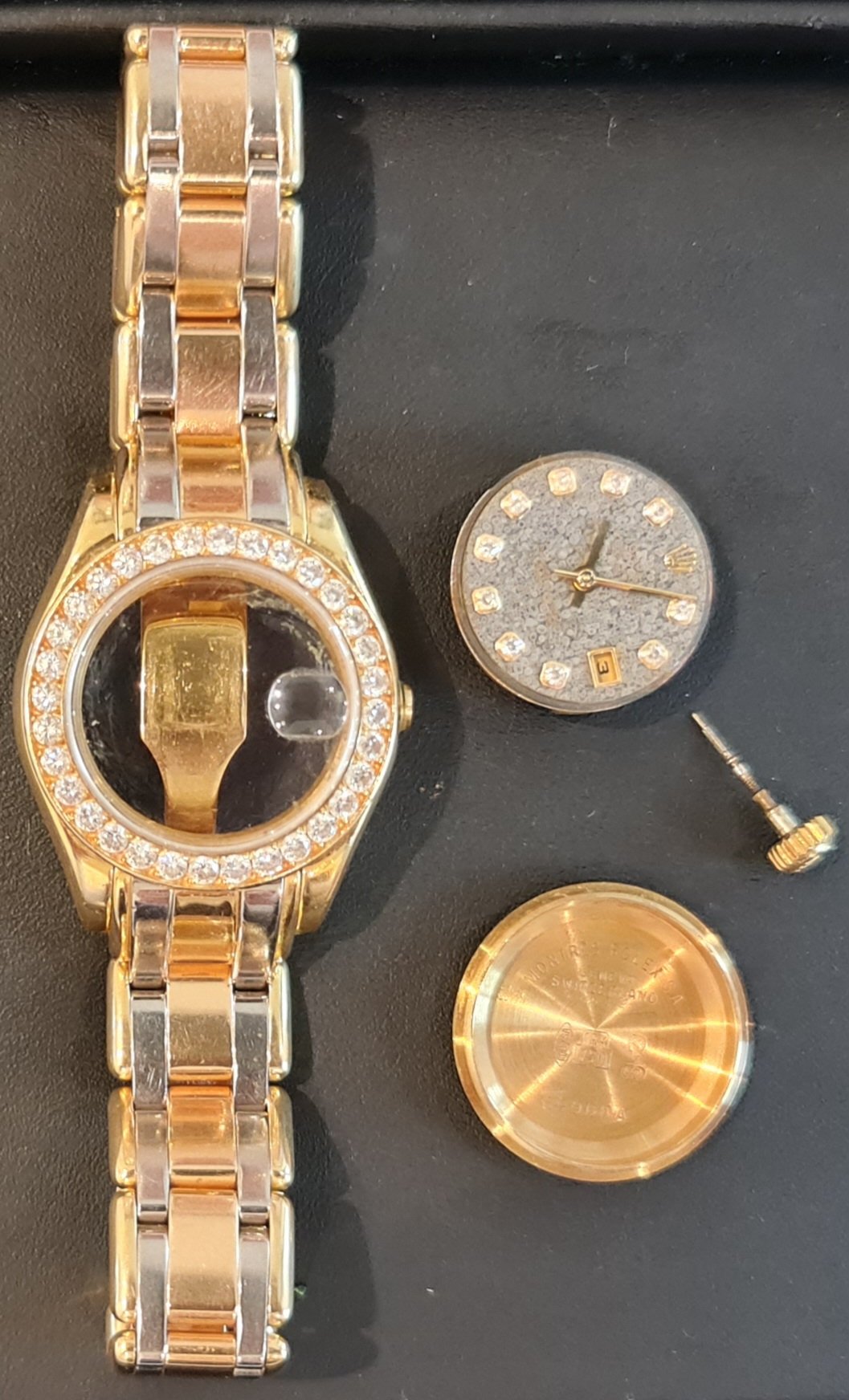 wijzerplaat rolex kapot