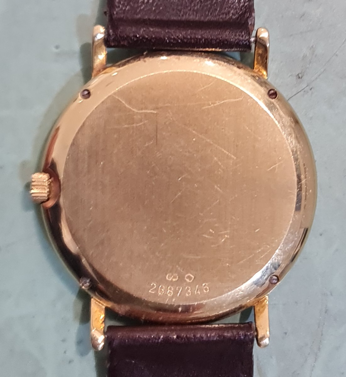 iwc horloge kast polijsten