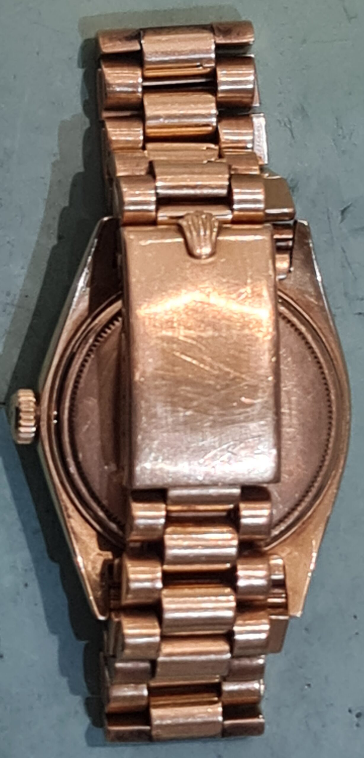 day date rolex bracelet polijsten