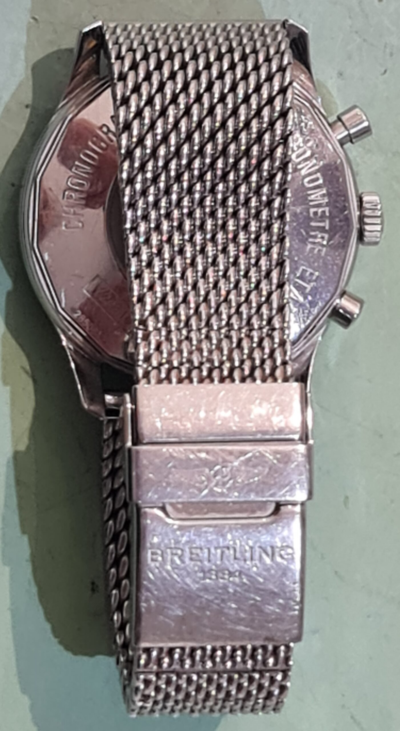breitling chronoliner bracelet polijsten