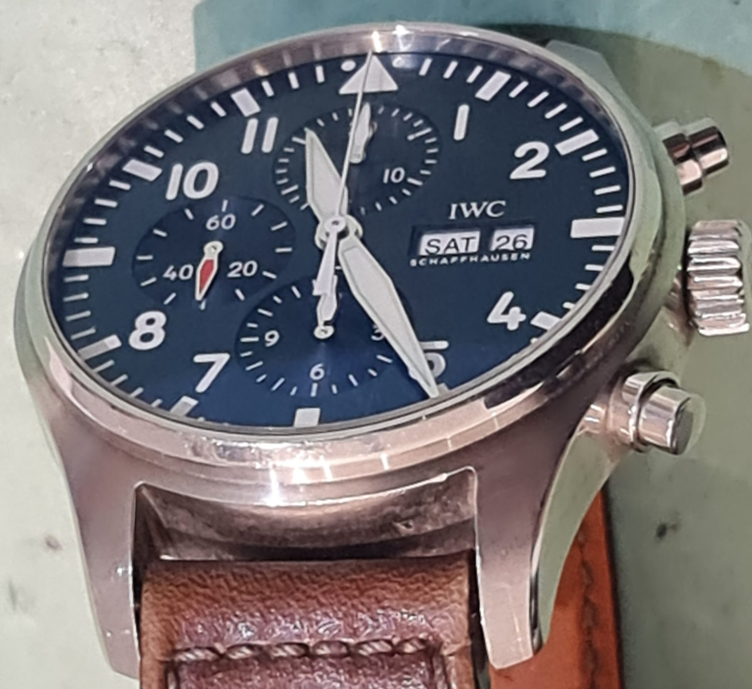 IWC Fliegeruhr laten polijsten