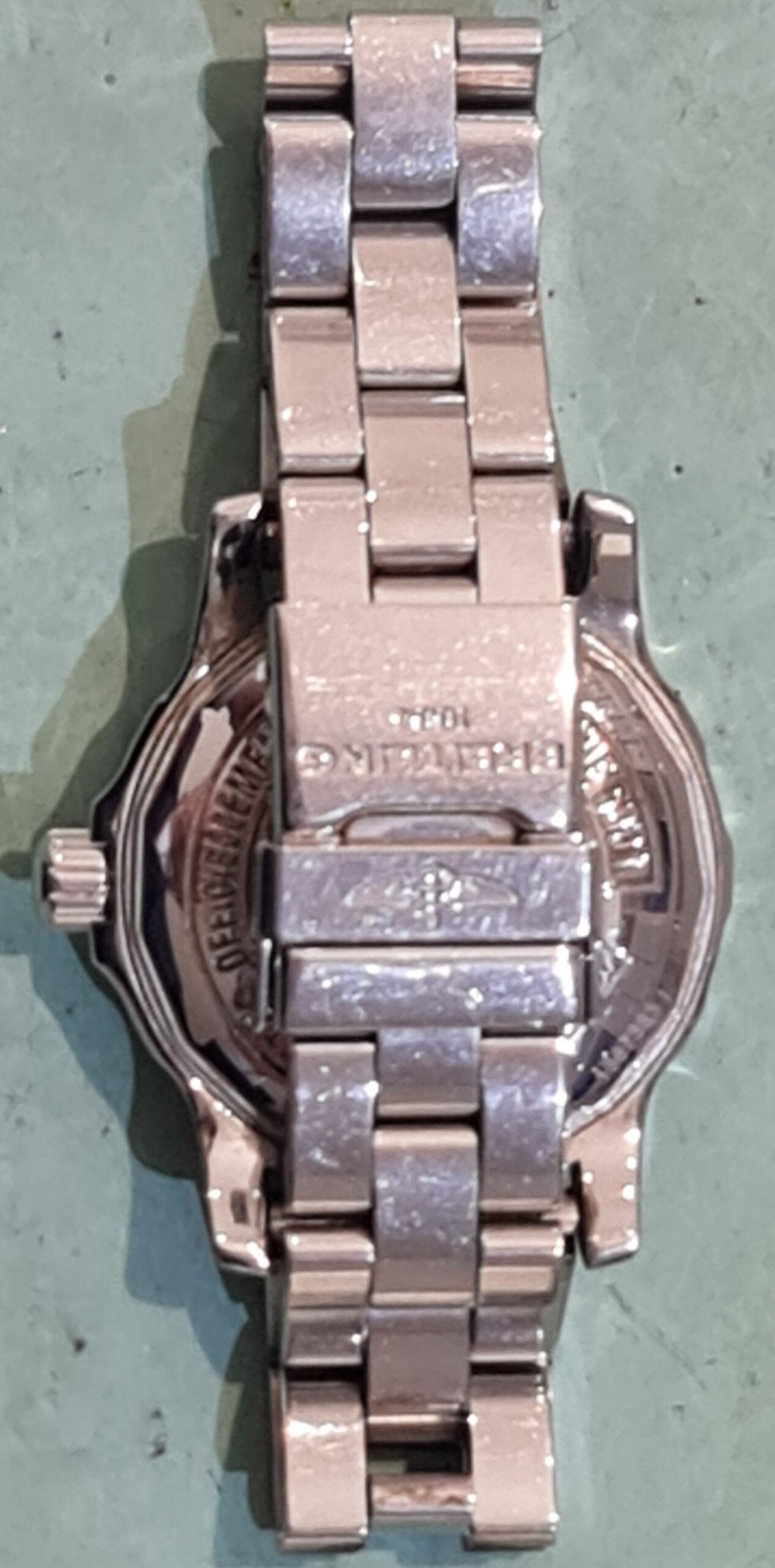 breitling colt kast polijsten