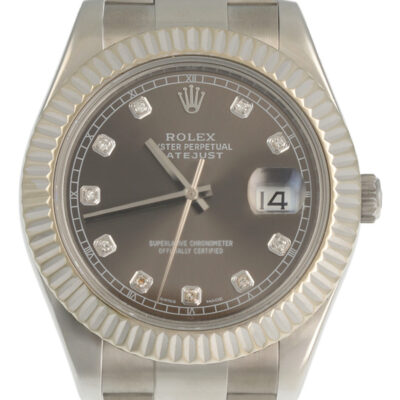 rolex met diamanten polijsten
