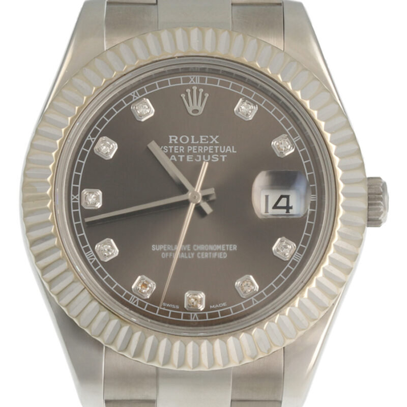 rolex met diamanten polijsten