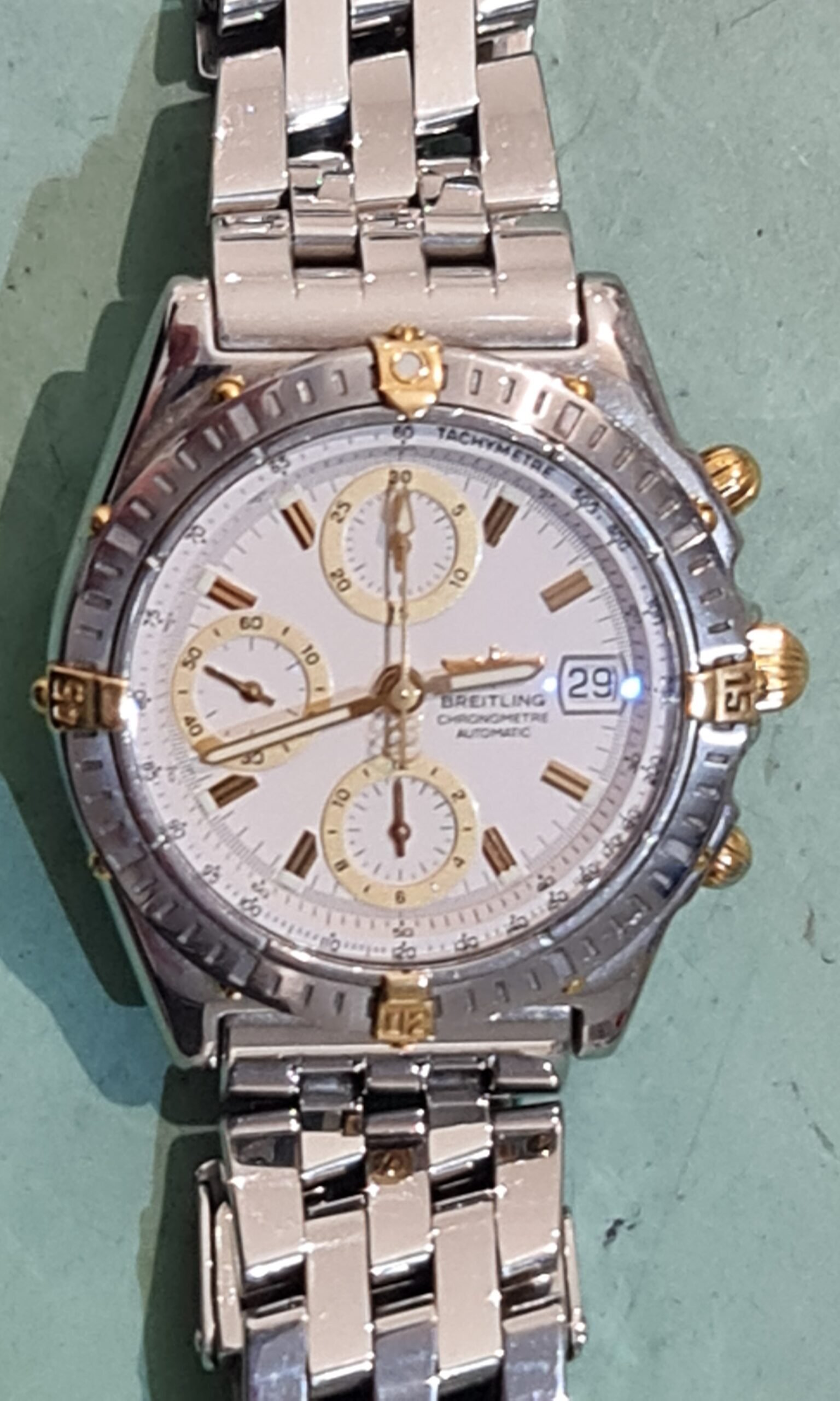 breitling chronomat vergulden