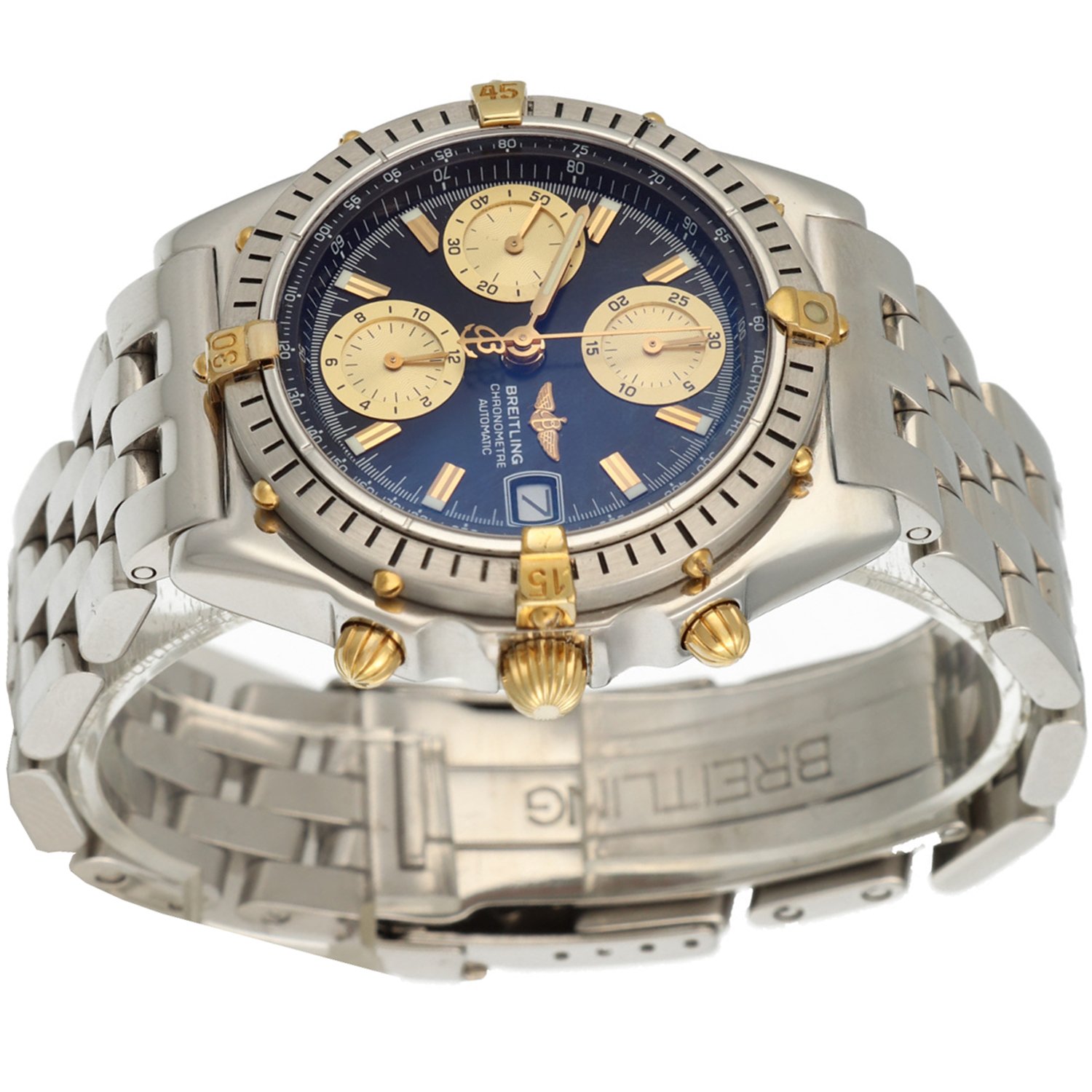 breitling chronomat vintage kast polijsten