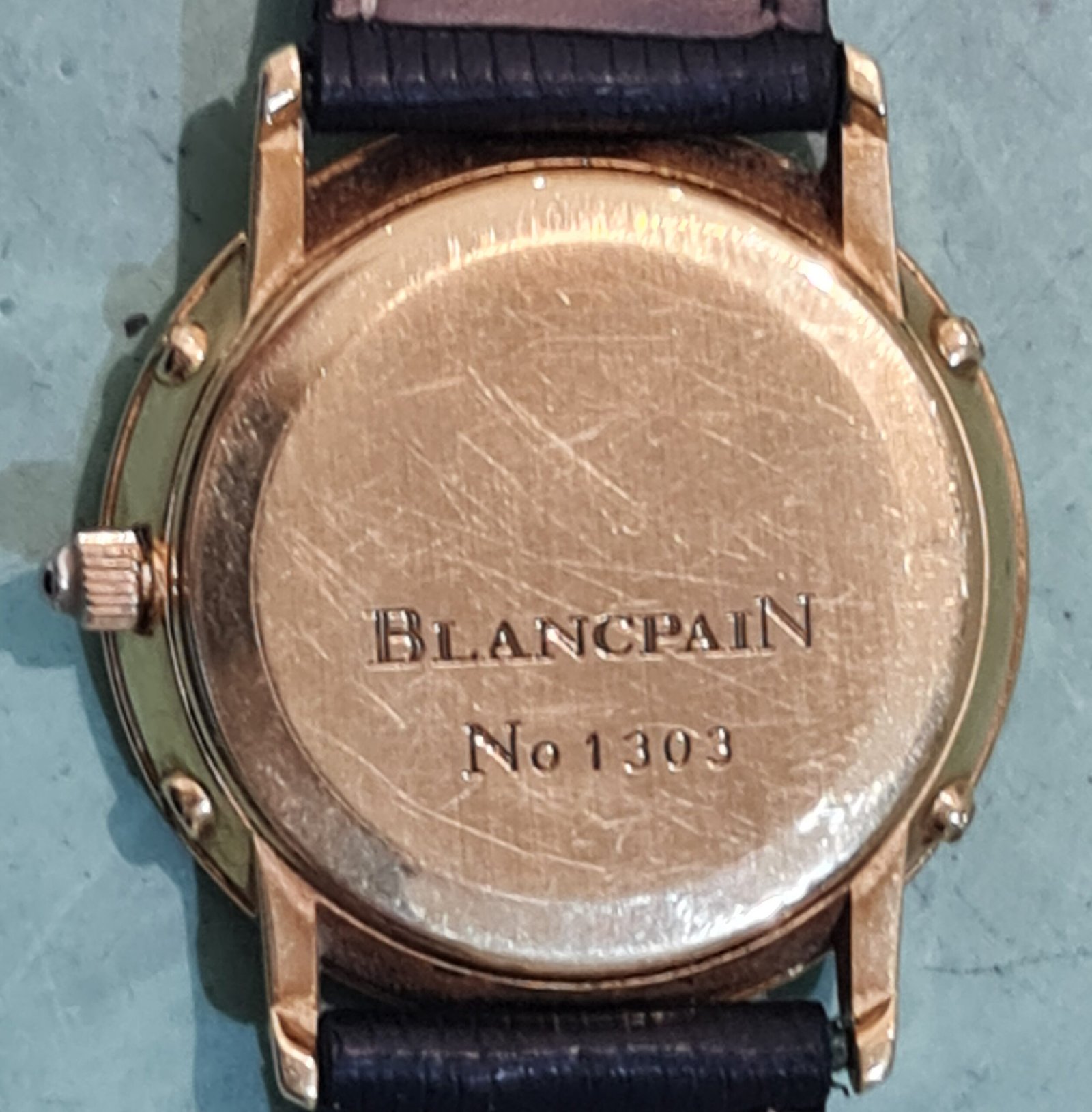 blancpain horlogekast polijsten