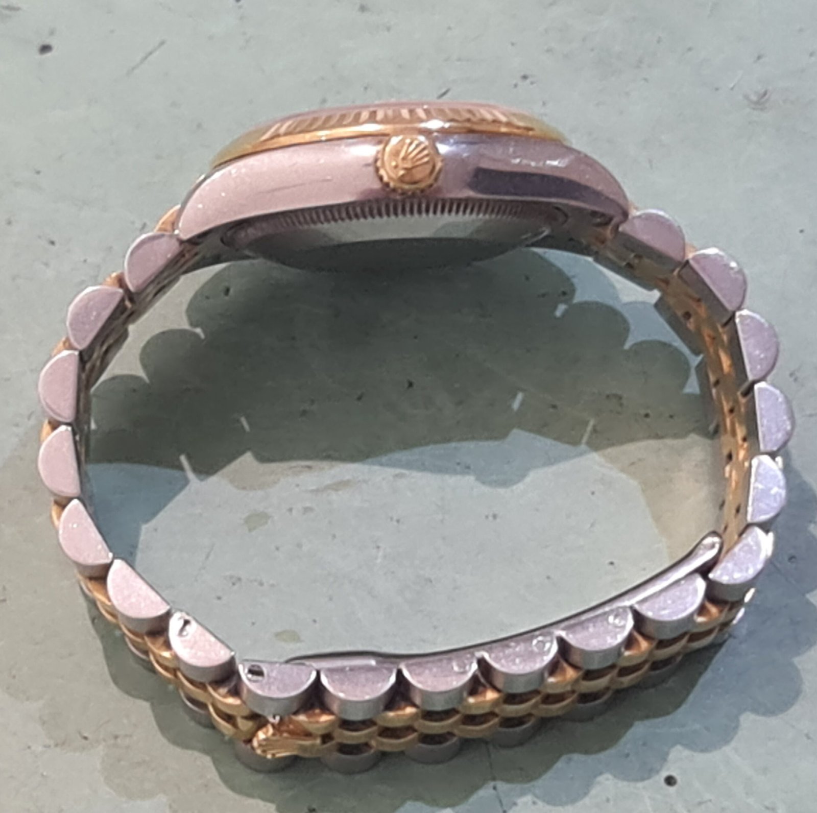 rolex kroon kapot horloge