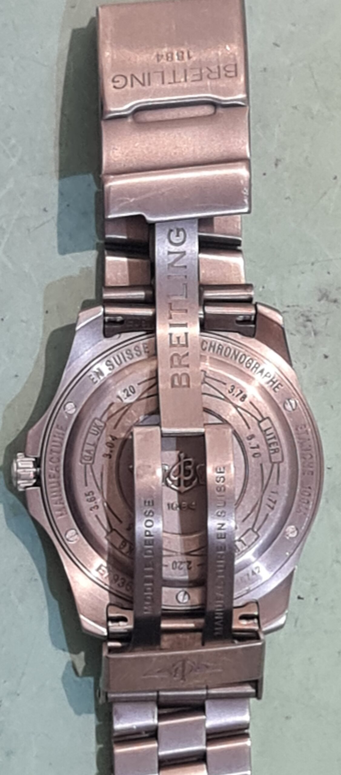 breitling achterkant polijsten