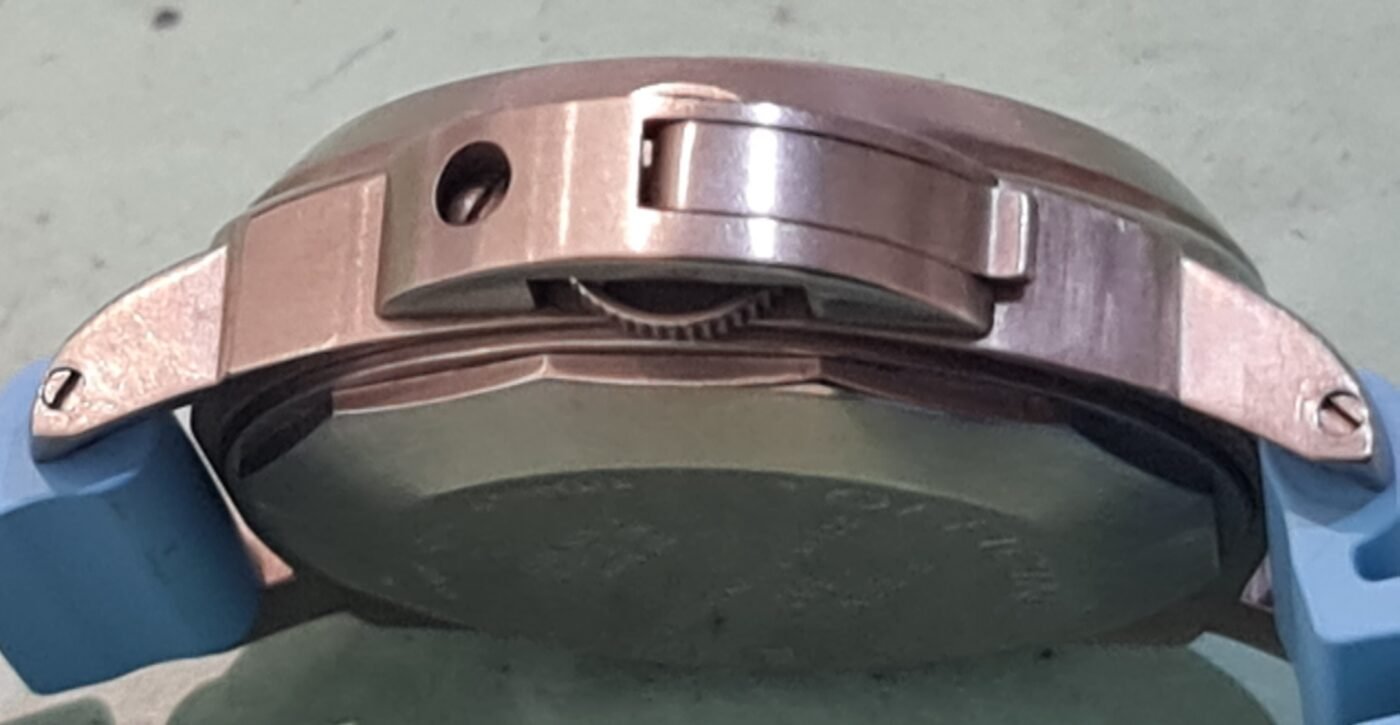 horloge panerai titanium polijsten