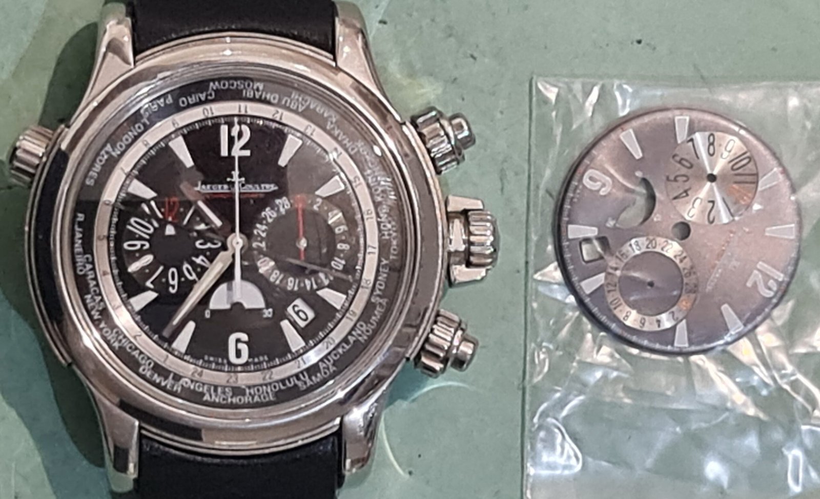 jaeger lecoultre wijzerplaat vervangen