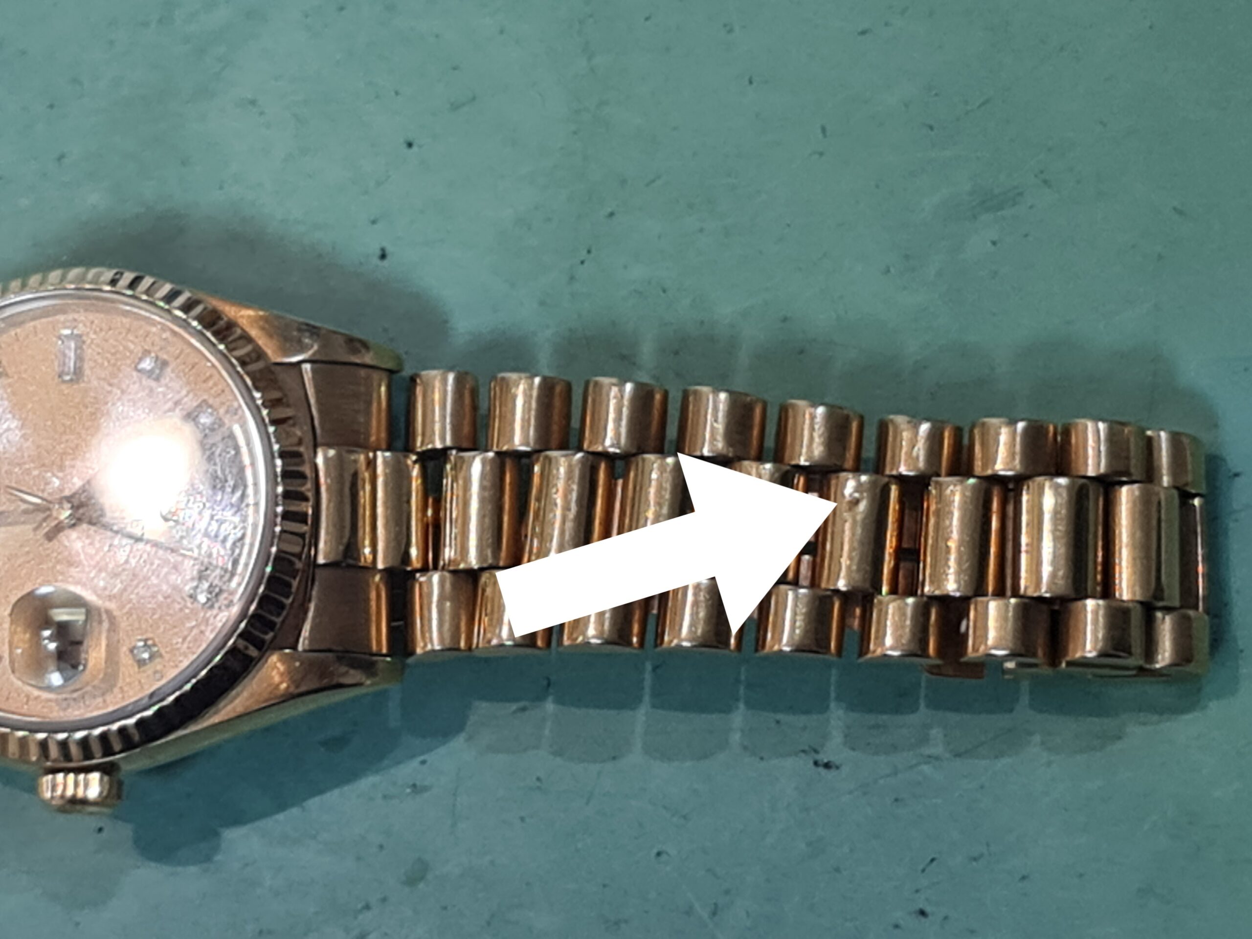 rolex goud service
