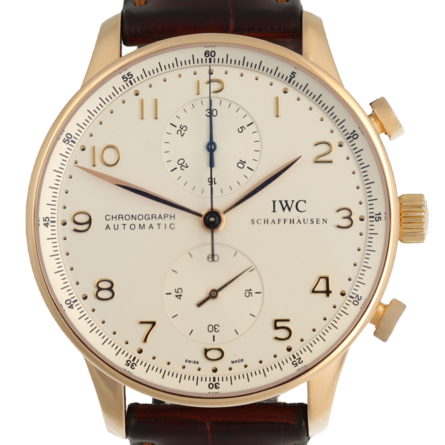 iwc horloge goud polijsten