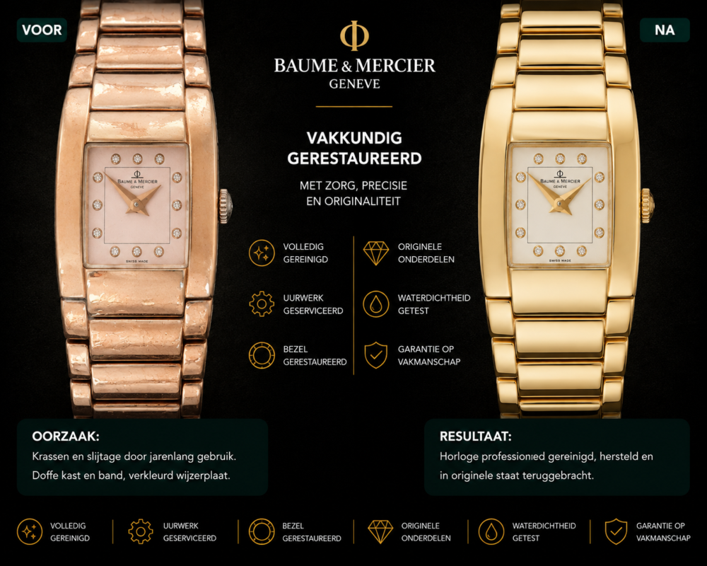 baume & mercier goud polijsten