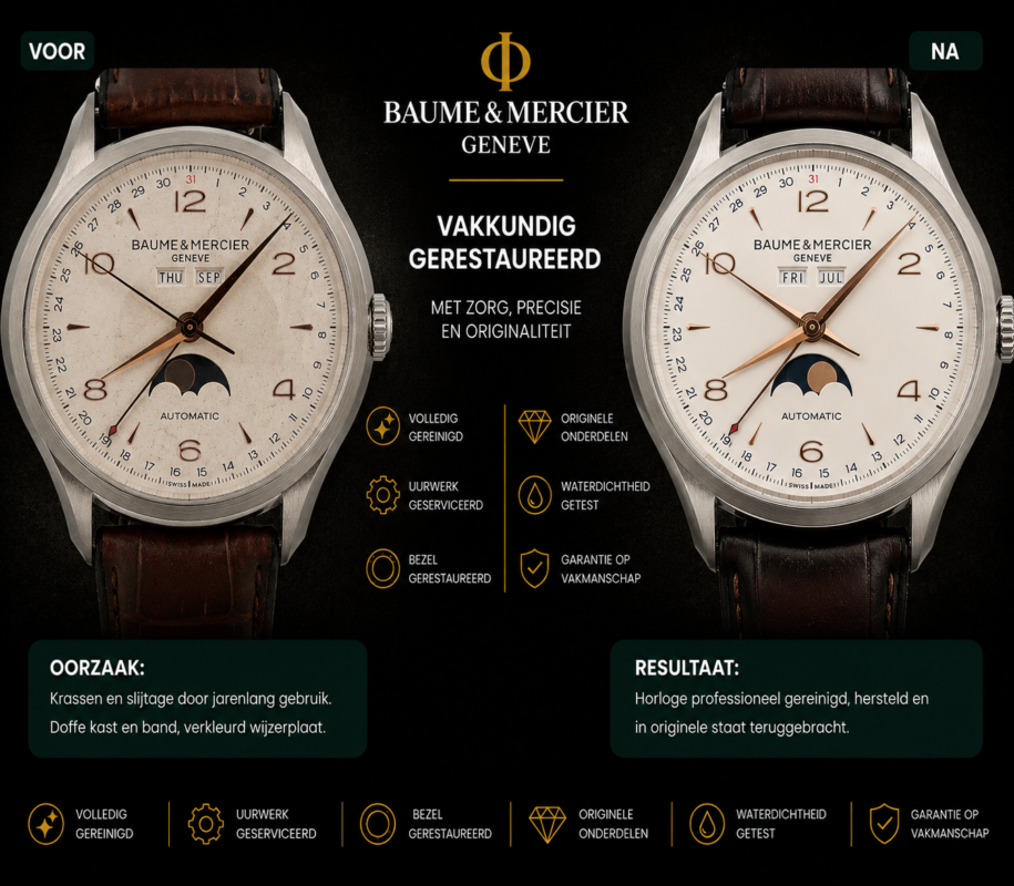 baume & mercier moonphase vervangen