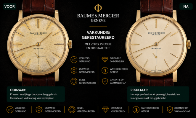baume & mercier vintage repareren