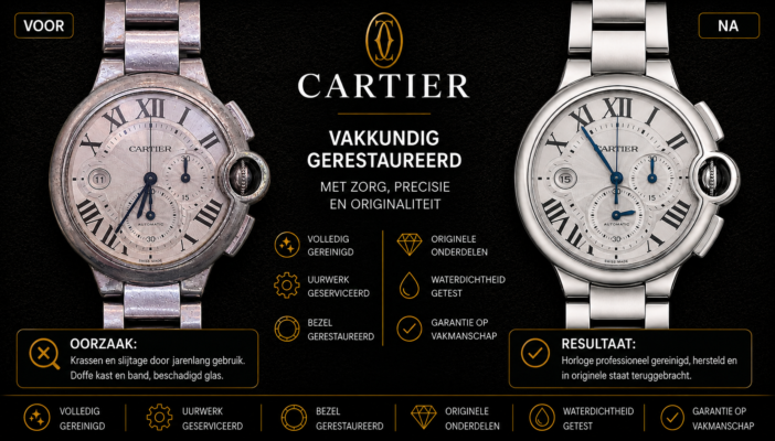 cartier ballon chronograph reparatie