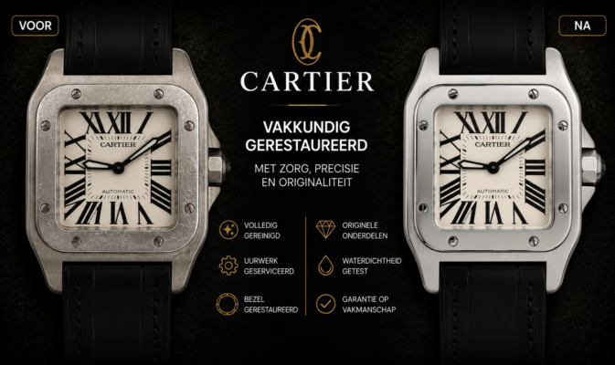 cartier santos reparatie