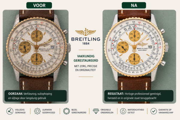 horloge breitling kapot