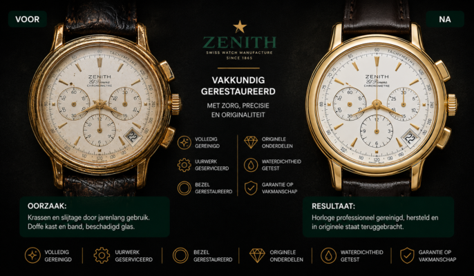 horloge zenith reparatie